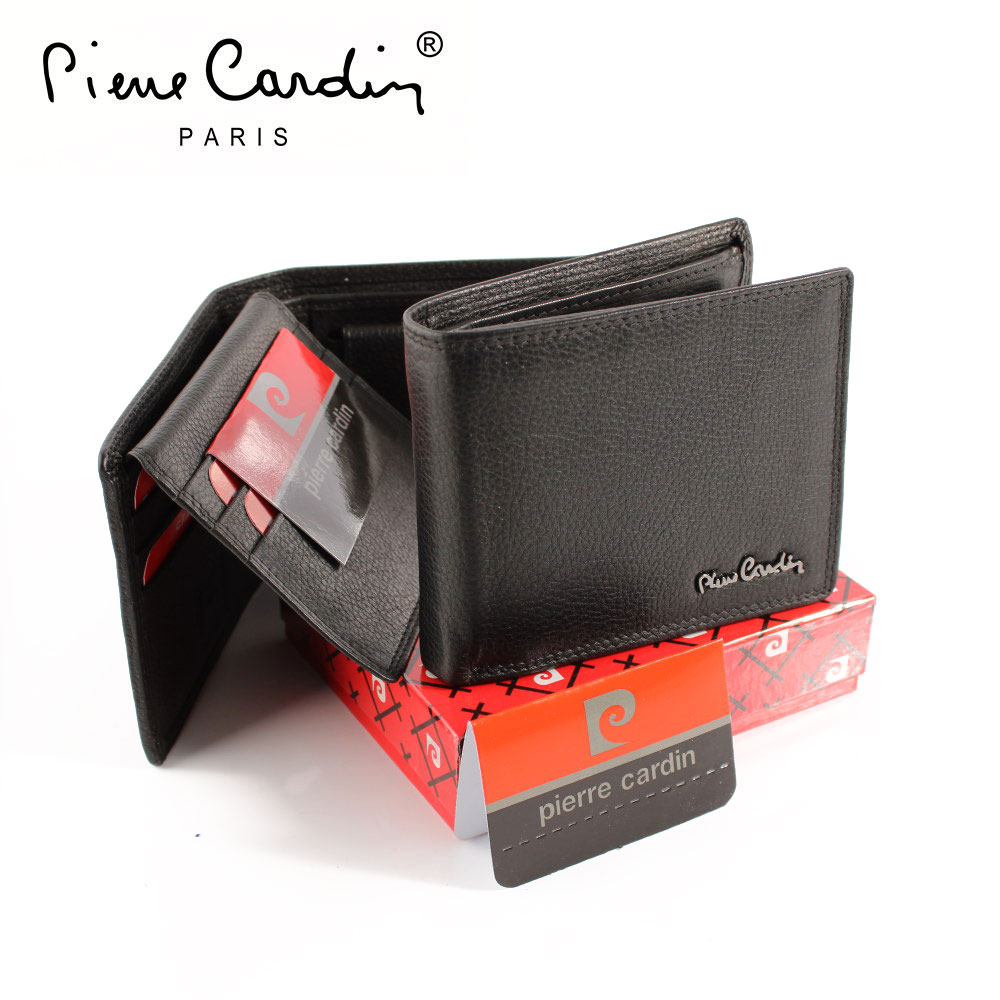 Луксозен мъжки портфейл от естествена кожа Pierre Cardin 30359-1