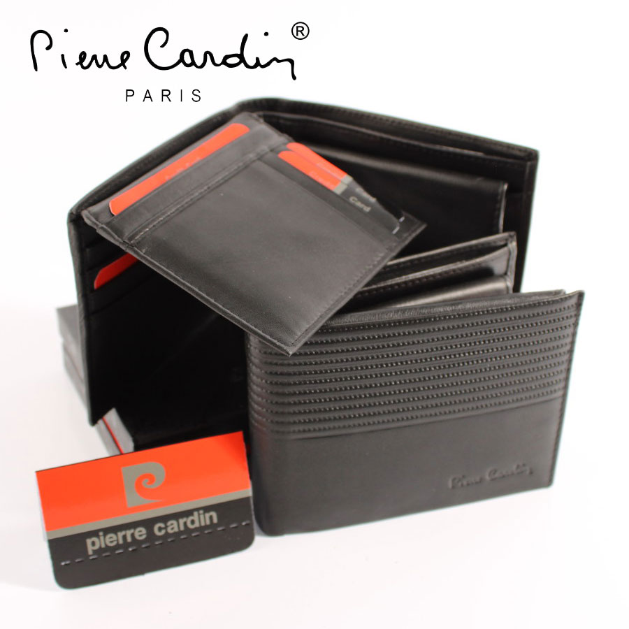 Луксозен мъжки портфейл от естествена кожа Pierre Cardin 30359-9