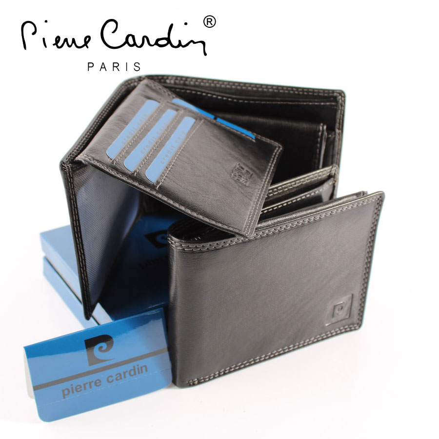Луксозен мъжки портфейл от естествена кожа Pierre Cardin 30359-8