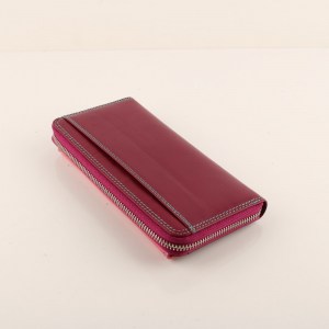 Дамско портмоне с цип от естествена кожа М1200