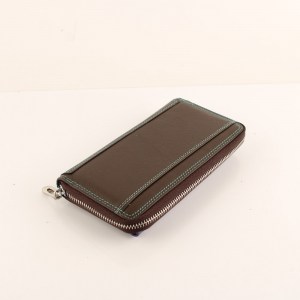 Дамско портмоне с цип от естествена кожа М1200-3