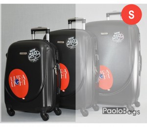 Куфар с колелца ПВЦ PVC ABS черен малък 31192